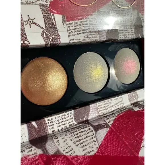 Pat McGrath Sublime Skin Highlighting Trio Palette 3x Highlighters Pink Gold +